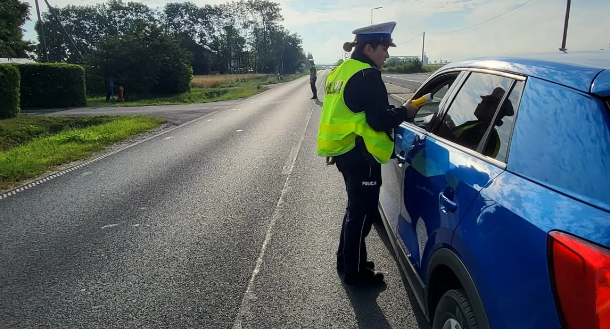Akcja Trzeźwy poranek w powiecie żnińskim fot. KPP w Żninie