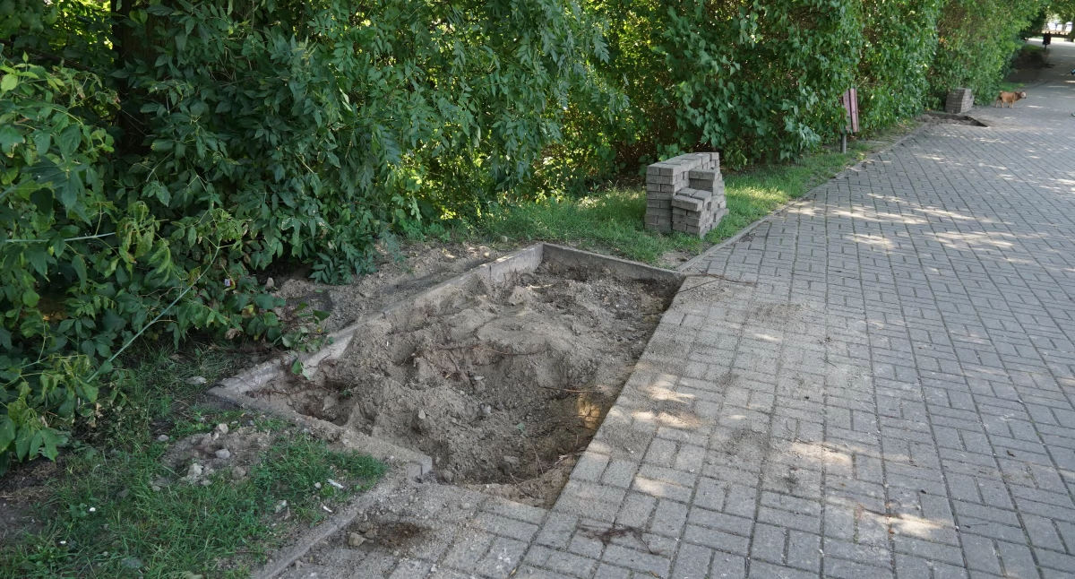 Przy ul. Parkowej po ataku wandali w nocy z soboty na niedzielę trzeba będzie wymienić kilka ławek fot. Karol Gapiński