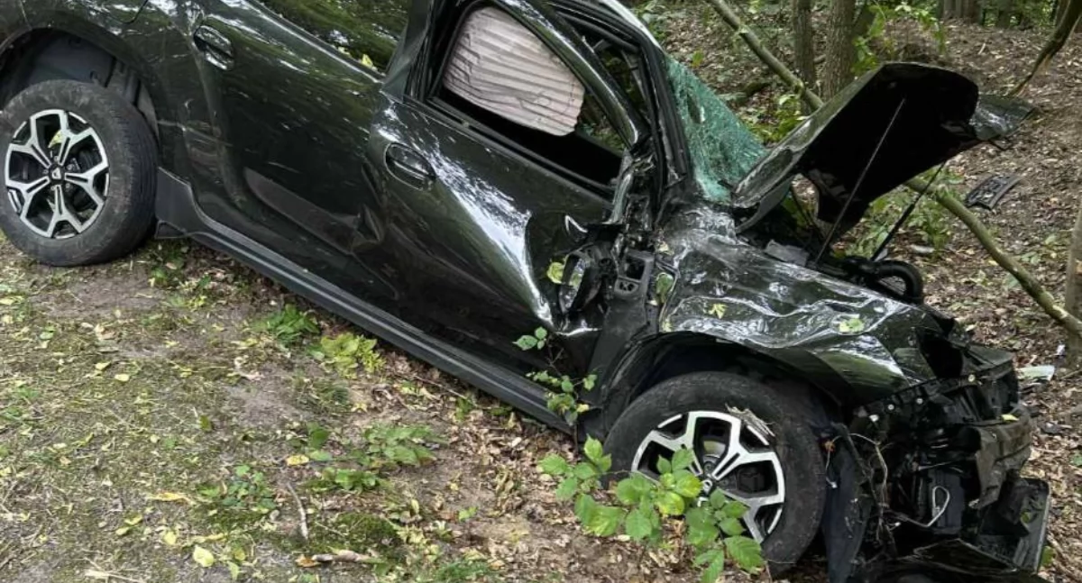 Nagłe interwencje • , latek zakończył podróż przydrożnym rowie - zdjęcie, fotografia