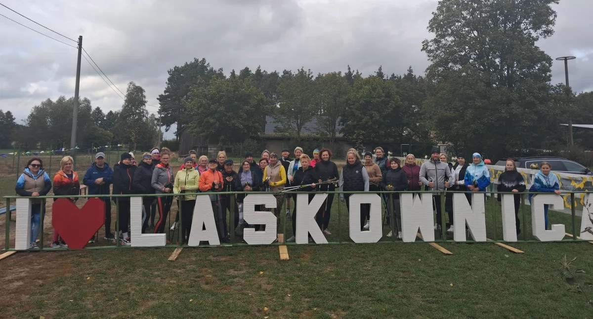 Sołectwo Laskownica zorganizowało 35 marsz z kijkami NW w gminie Kcynia 
