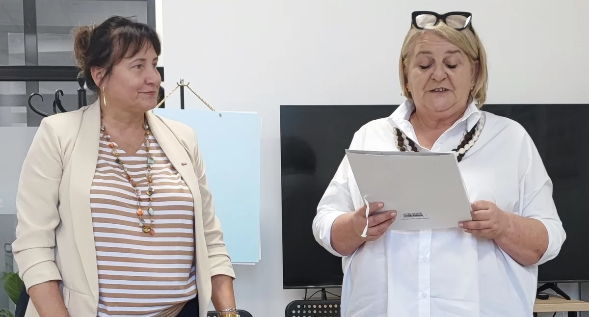 Od lewej Tatiana Urban i Beata Supernak - to one stoją teraz na czele żnińskiej Nowej Lewicy fot. z archiwum Nowej Lewicy w Żninie