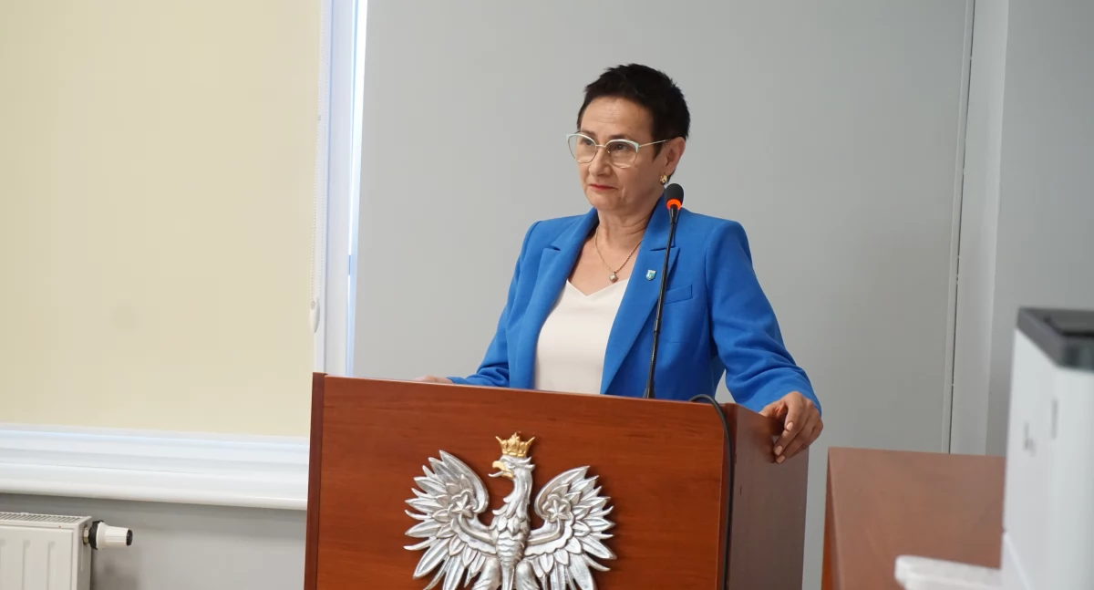 Przewodnicząca Rady Miejskiej w Janowcu Wlkp. Aleksandra Walendowska  fot. Justyna Kulpińska
