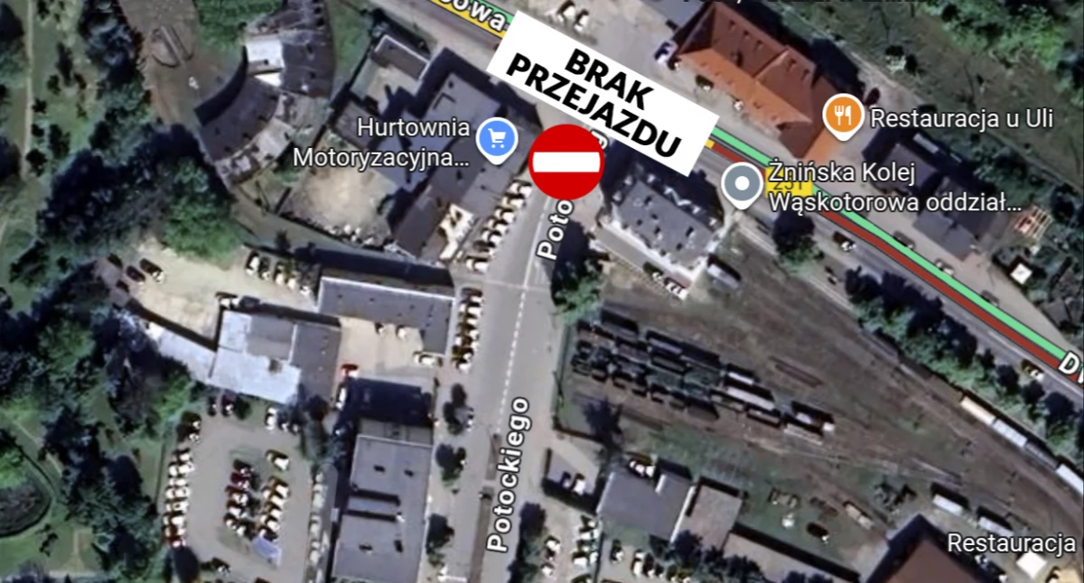 Drogi, kolej, komunikacja • , grudnia przejedziesz ulicą Potockiego Żninie - zdjęcie, fotografia