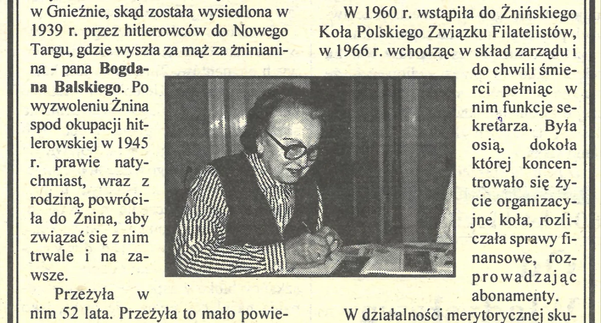 Ludzie Pałuk • , Janka wspomnienie Janusza Księskiego Janinie Balskiej - zdjęcie, fotografia