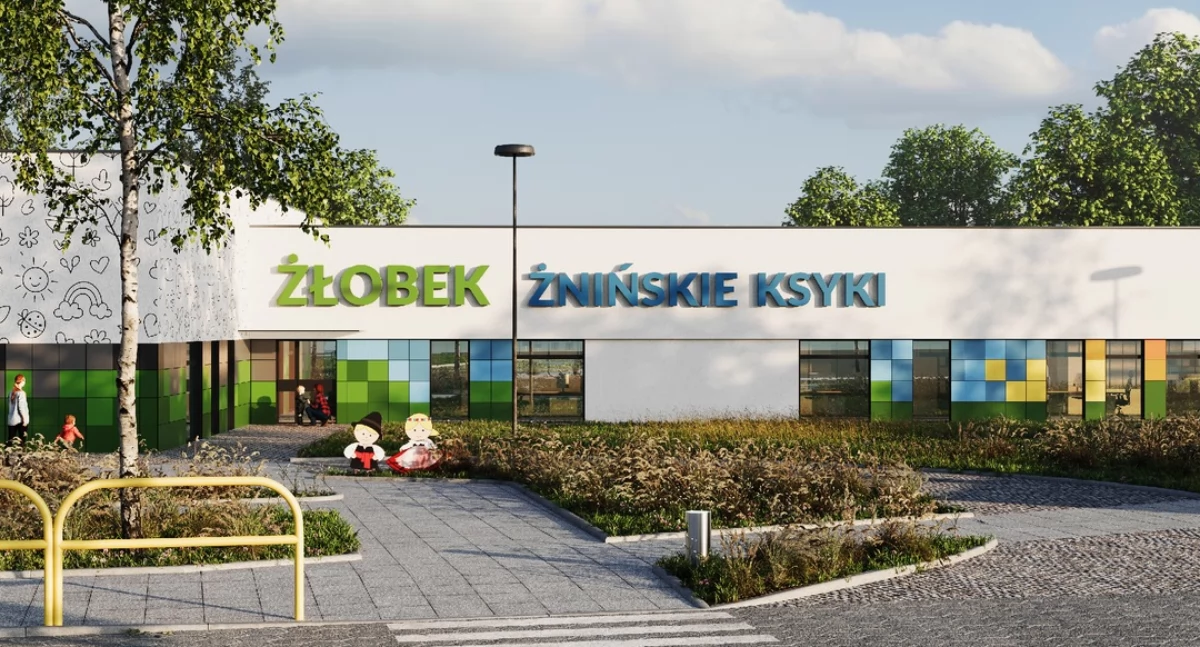 Wizualizacje przyszłego żobka fot. materiały Urzędu Miejskiego w Żninie