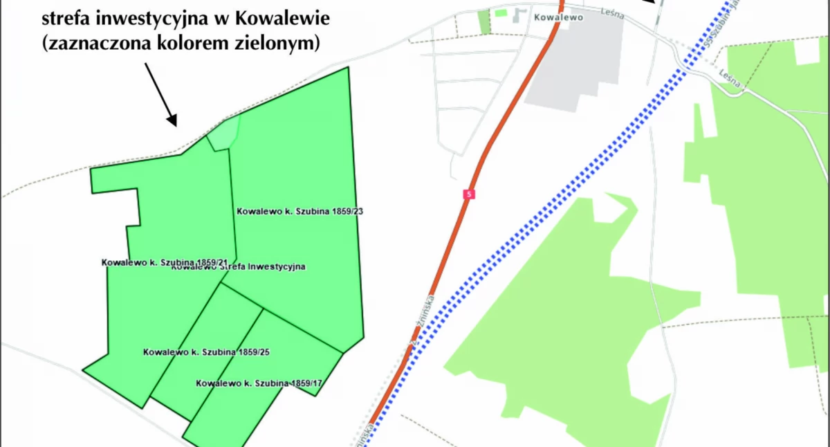 Położenie szubińskiej strefy umożliwia szybkie połączenie z północą i południem kraju.