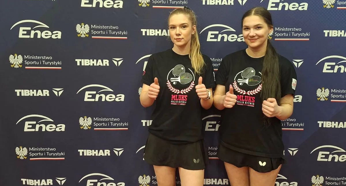 Wiktoria i Julia Kowalskie regularnie grają w juniorskich mistrzostwach Polski. fot. arch. MLUKS Orlik Kcynia