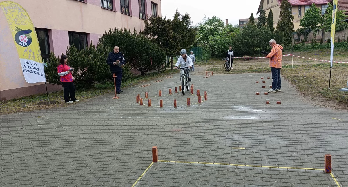 Uczniowie z Mycielewa doskonale spisali się w praktycznym elemencie turnieju. fot. arch. SP Mycielewo