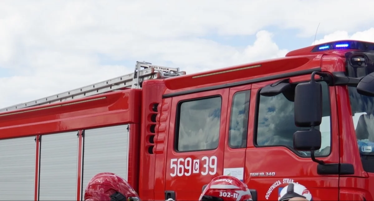 Nagłe interwencje • , Rolnicy zapobiegli pożarowi ciągnika Bożejewicach - zdjęcie, fotografia