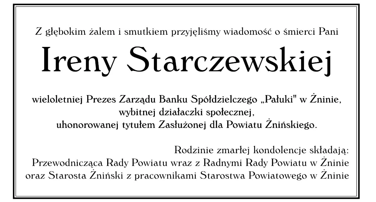 Ogłoszenia urzędów, Kondolencje - zdjęcie, fotografia