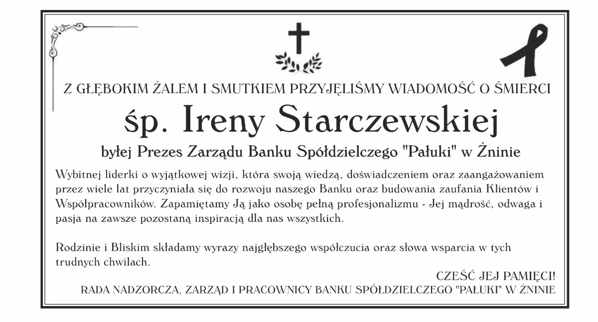 Ogłoszenia urzędów, Kondolencje - zdjęcie, fotografia