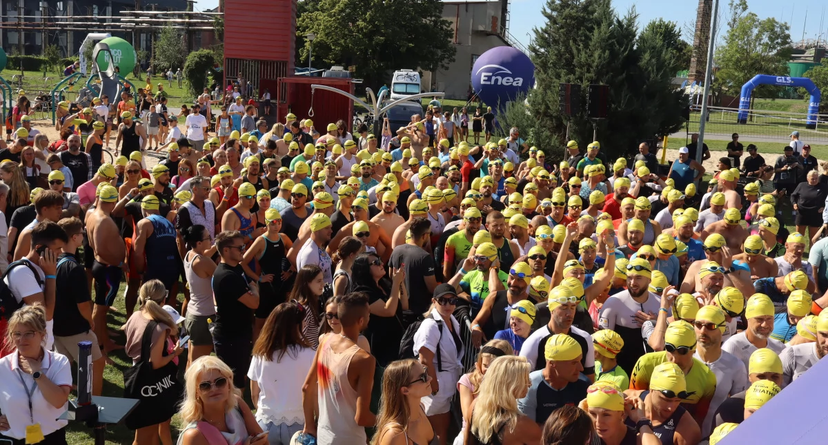 Ponad 1500 zawodników na trzech dystansach wystartowało w tegorocznym Enea Żnin Triathlon fot. Karol Gapiński