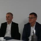 Burmistrz Sępólna Krajeńskiego Waldemar Stupałkowski oraz burmistrz Nakła nad Notecią...