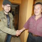 Po prawej Kazimierz Kolasiński, organizator ośrodka „Spomaszu“ we Władysławowie i jego...