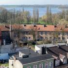 Widok z wieży kościoła św Floriana w Żninie na Jezioro Małe Żnińskie fot. Dominik Księski