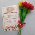 Grupa Biedronki z przedszkola w Kcyni w odwiedzinach w bibliotece 