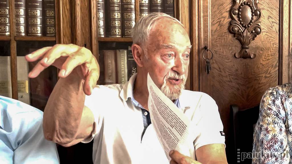 Apolinary Waźbiński opowiada o ojcu fot. Dominik Księski