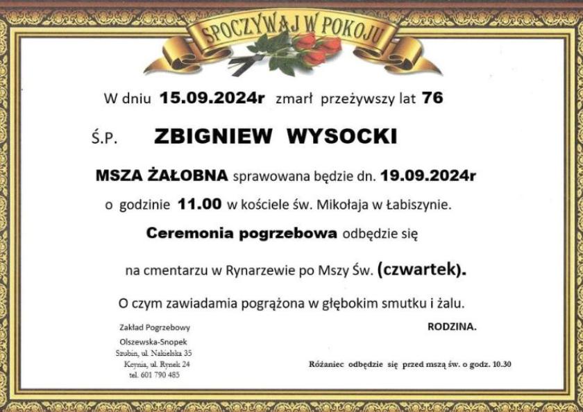Zbigniew Wysocki