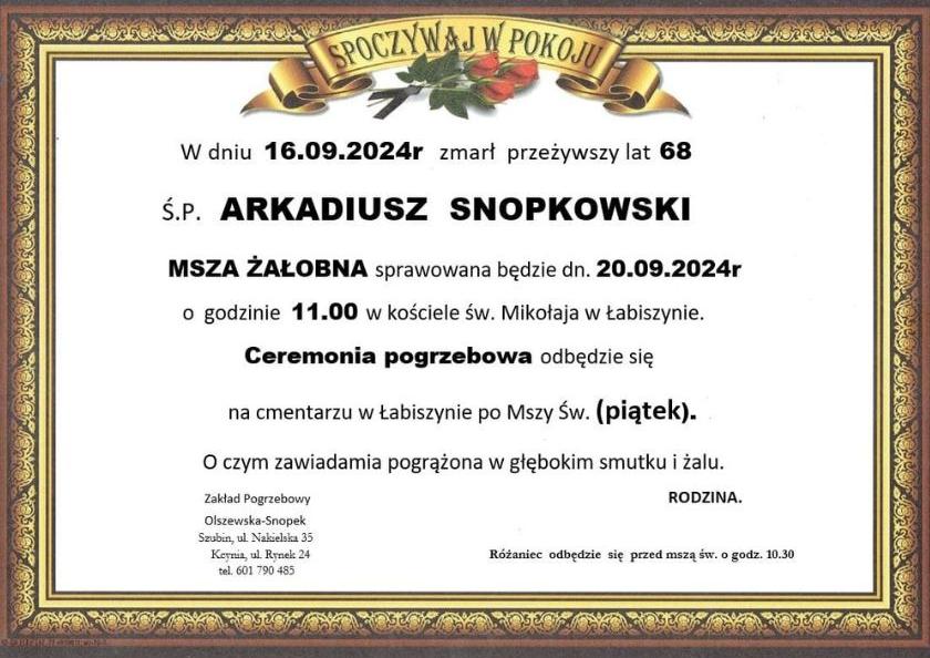 Arkadiusz Snopkowski