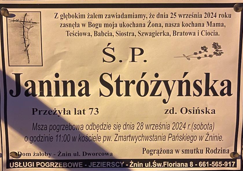 Janina  Stróżyńska 