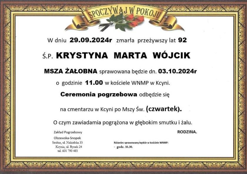 Krystyna Marta Wójcik