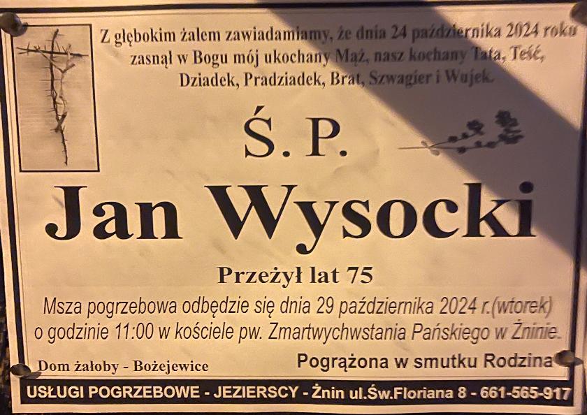 Jan  Wysocki 