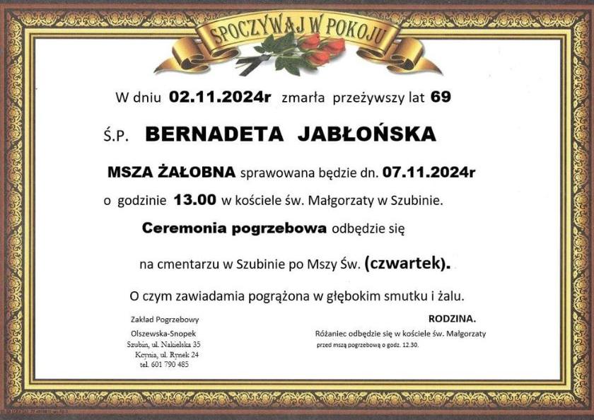 Bernadeta Jabłońska