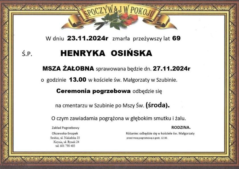 Henryka Osińska