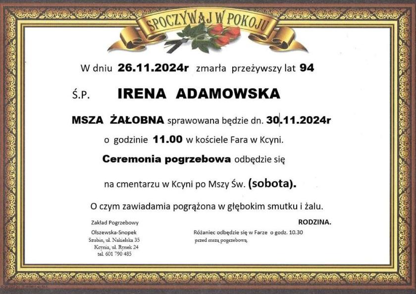 Irena Adamowska
