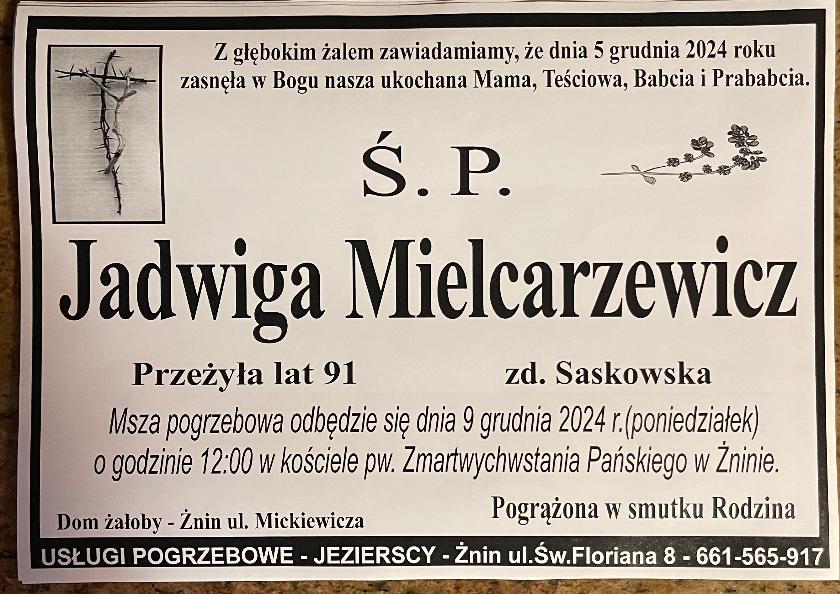 Jadwiga  Mielcarzewicz 