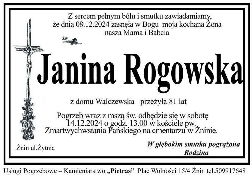 Janina Rogowska z d. Walczewska