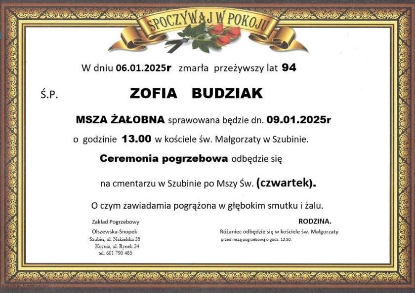 Zofia Budziak