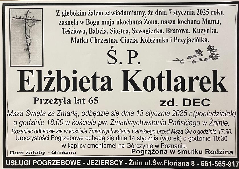 Elżbieta  Kotlarek z domu Dec 