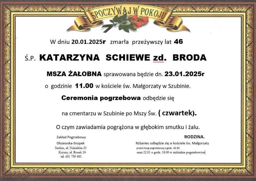 Katarzyna Schiewe zd. Broda