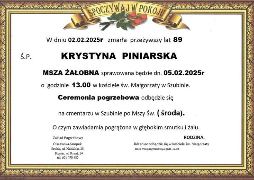 Krystyna Piniarska