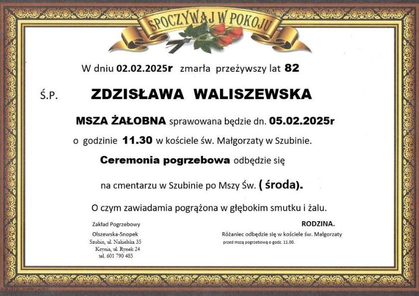 Zdzisława Waliszewska