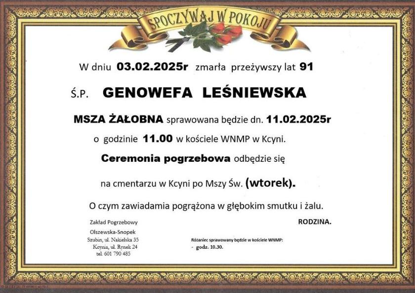 Genowefa Leśniewska
