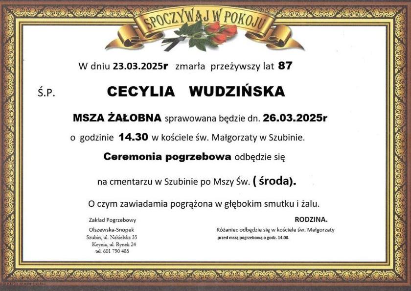Cecylia Wudzińska
