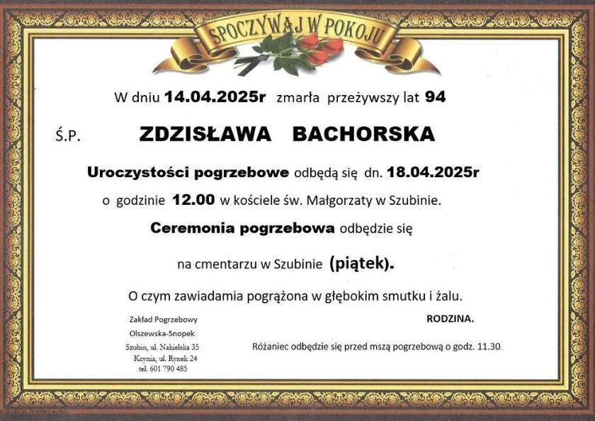 Zdzisława Bachorska