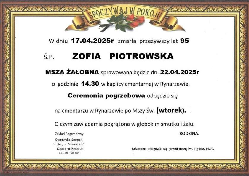 Zofia Piotrowska