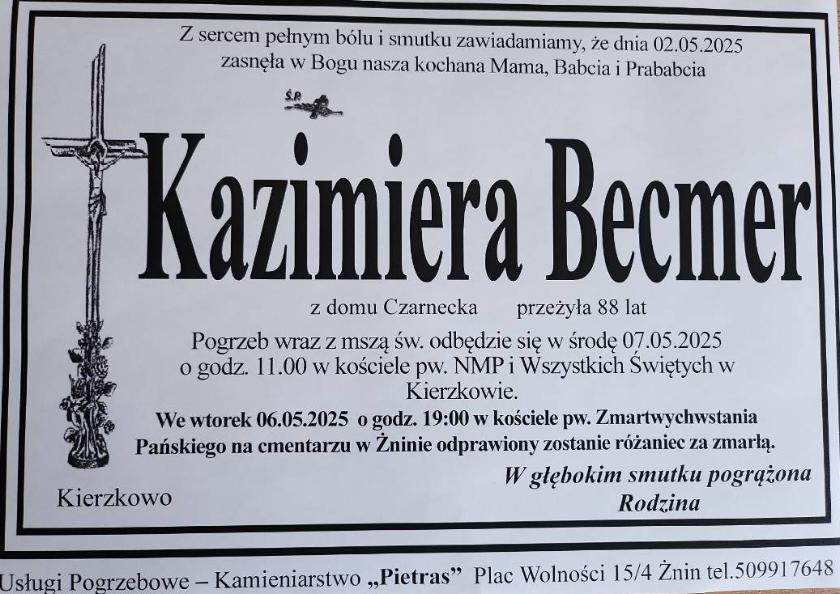 Kazimiera Becmer
