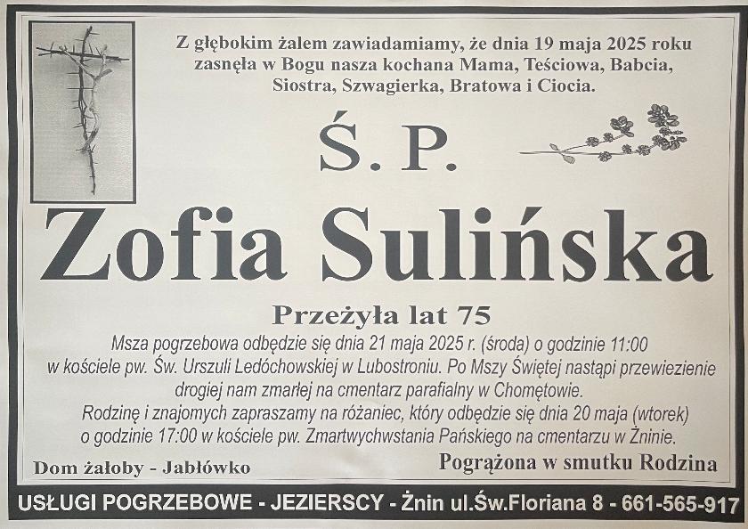Zofia  Sulińska 