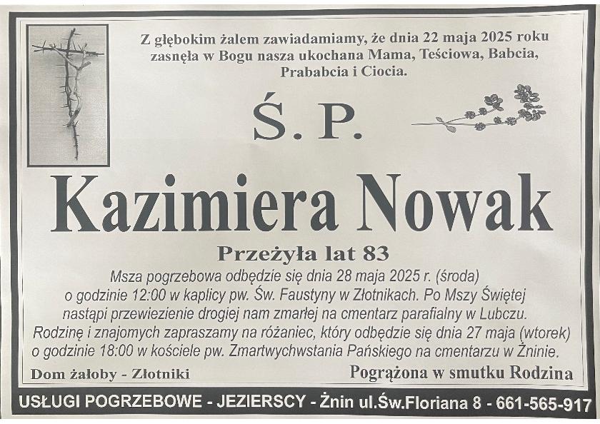 Kazimiera  Nowak 