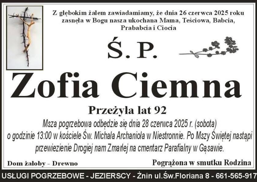 Zofia  Ciemna 