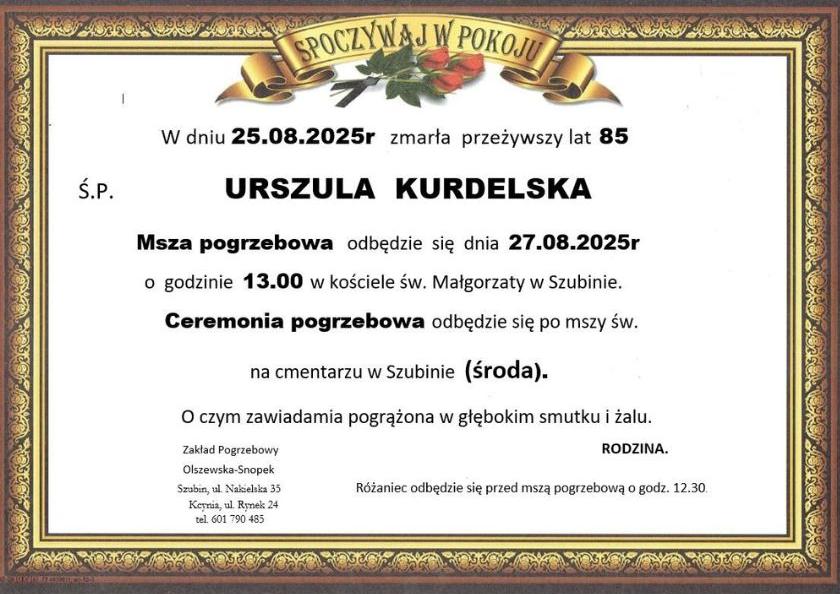 Urszula Kurdelska