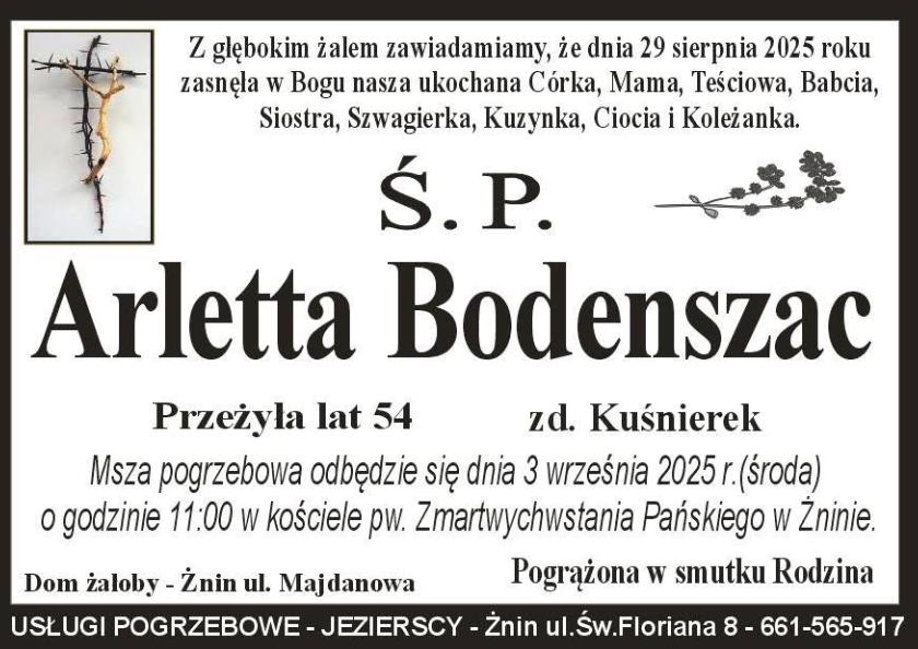 Arletta Bodenszac z domu Kuśnierek