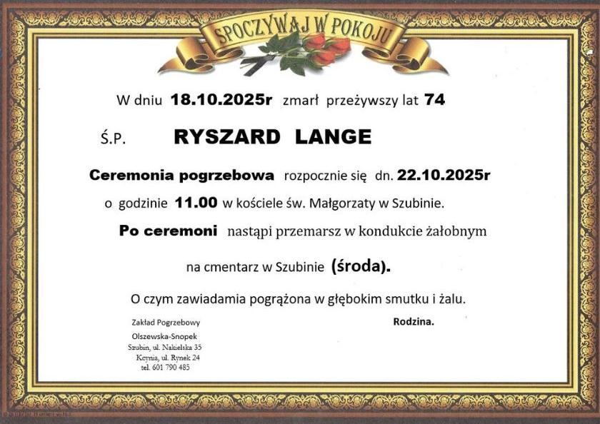 Ryszard Lange