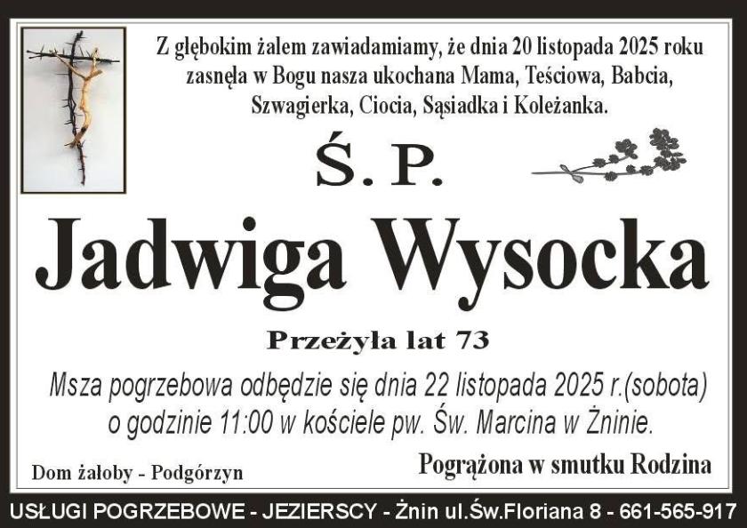Jadwiga  Wysocka 