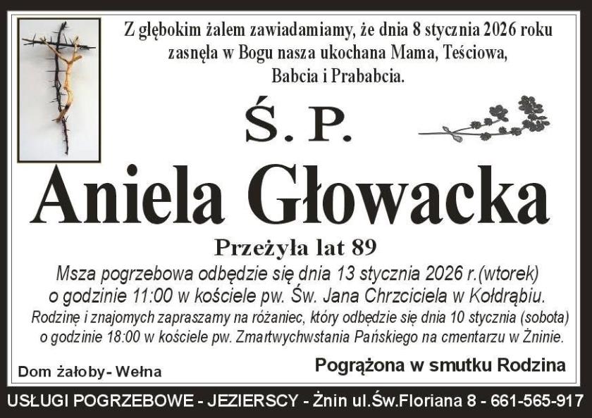 Aniela  Głowacka 