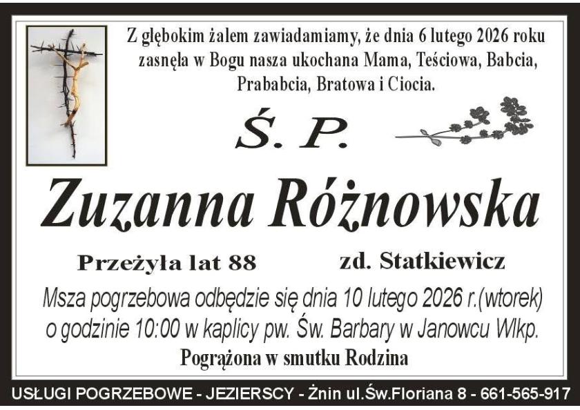 Zuzanna  Różnowska 